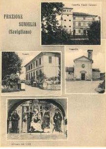 Suniglia, frazione di Savigliano. Cartolina del 1950