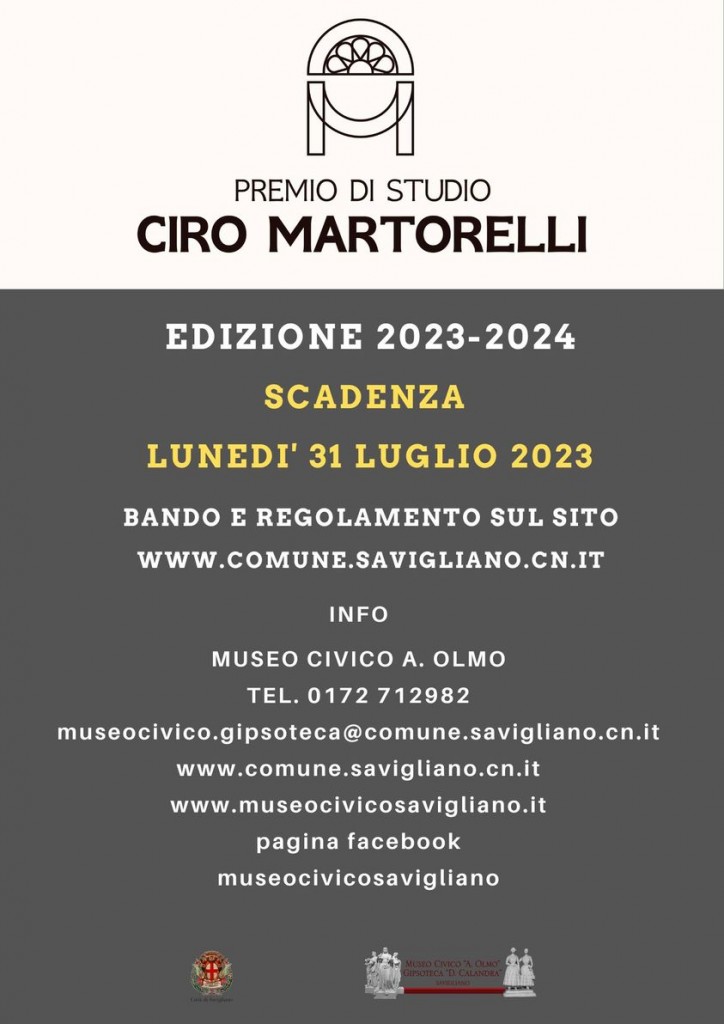 BANDO CIRO MARTORELLI EDIZIONE 2023-2024