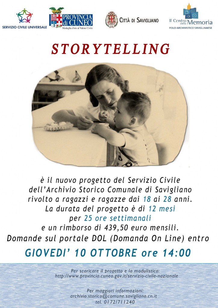 Locandina Servizio Civile 2019