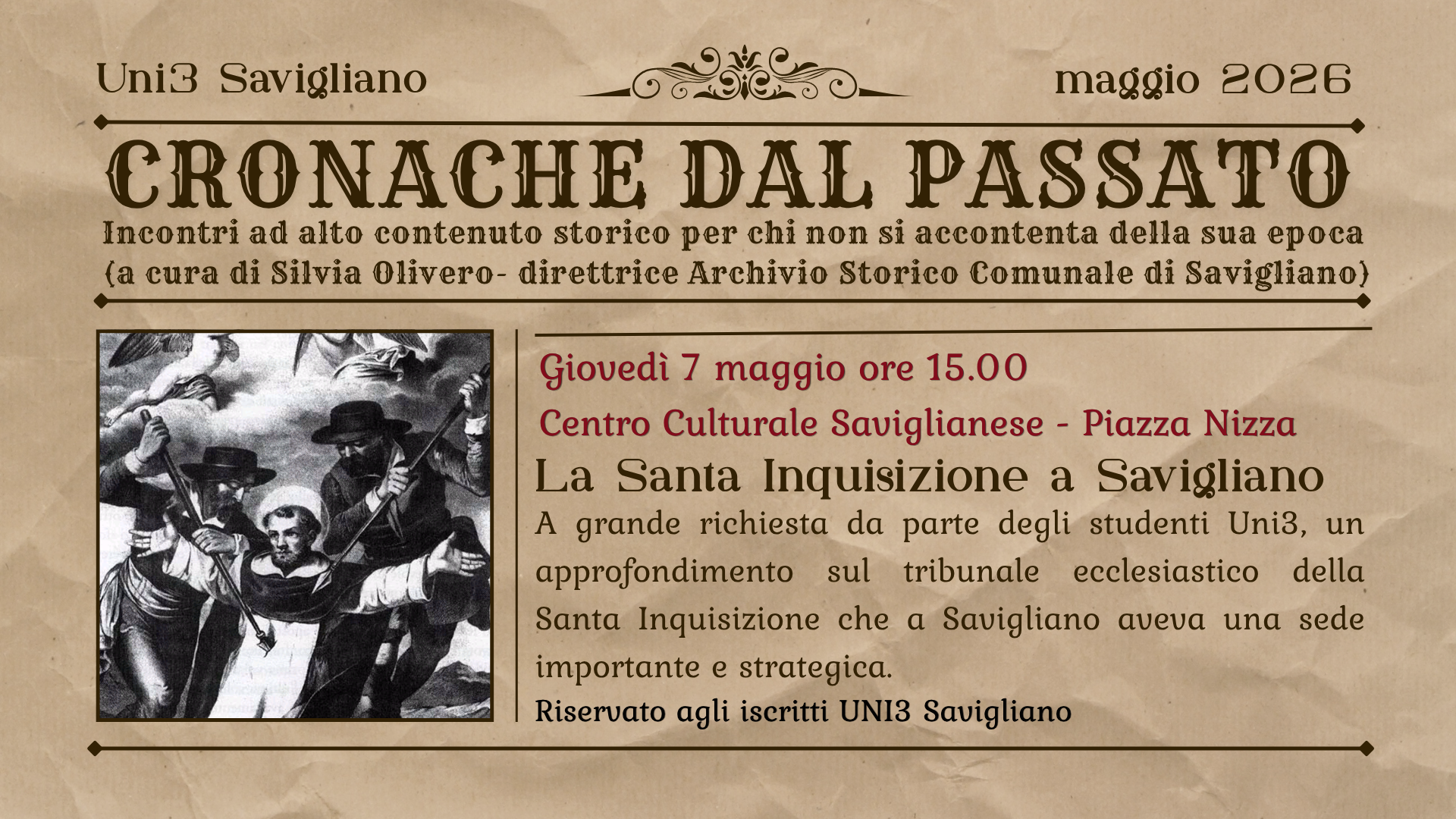 Lezioni Uni3 - La Santa Inquisizione